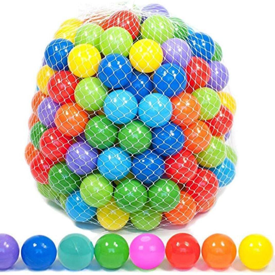 50 Pcs Multicolor Ocean Balls | প্লাস্টিক ওয়াটার পুলের রঙিন বল সেট
