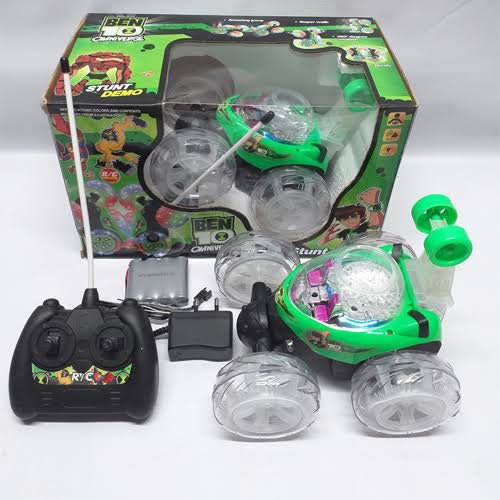 Rechargeable Ben 10 Stunt Car Remote Control Car